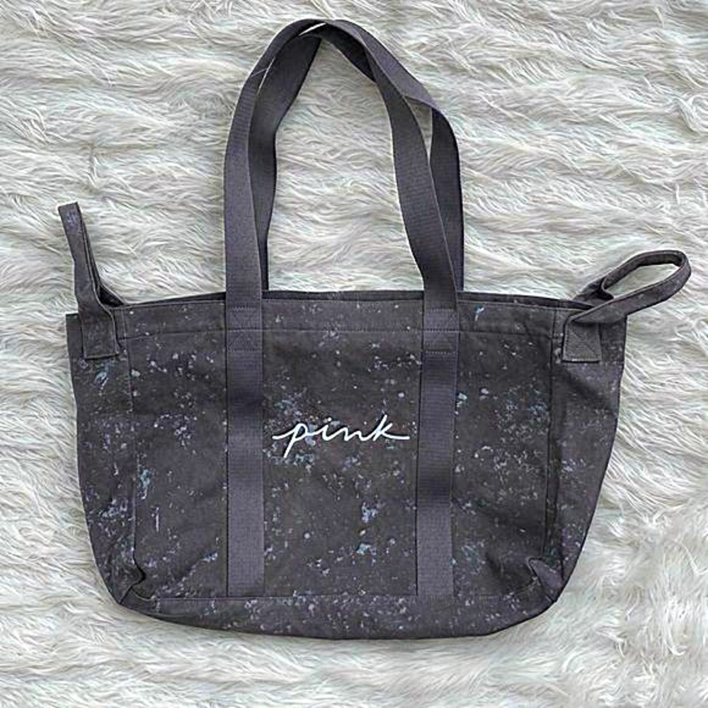PINK Victoria’s Secret | Gray Canvas Overnight Tote Bag